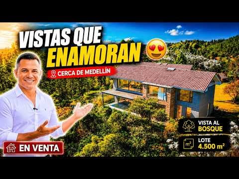 Increíble Casa rodeada de Bosques cerca a Medellín 